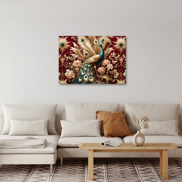Kép – Elegáns páva (70x50 cm)