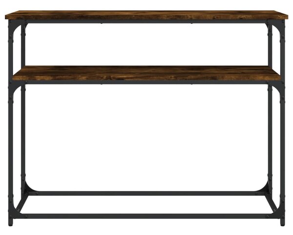 Füstös tölgy színű szerelt fa tálalóasztal 100x35,5x75 cm