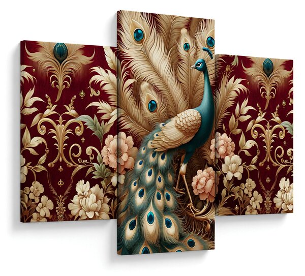 Kép – Elegáns páva (90x60 cm)