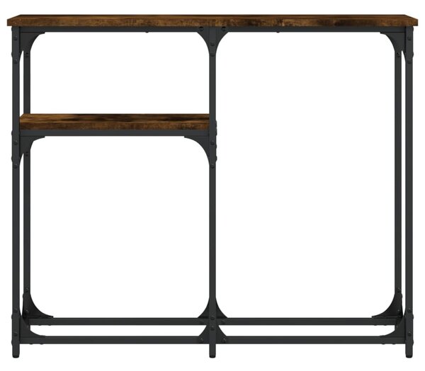 Füstös tölgy színű szerelt fa tálalóasztal 90x22,5x75 cm