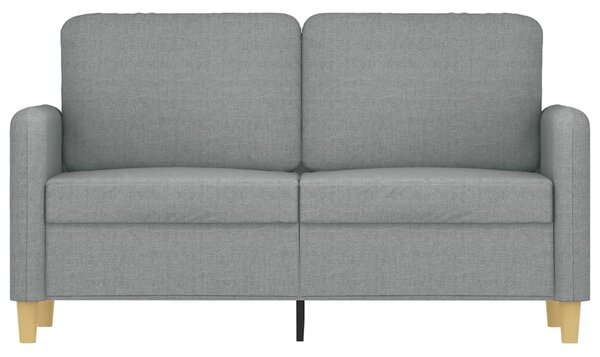 Kétszemélyes világosszürke szövetkanapé 120 cm