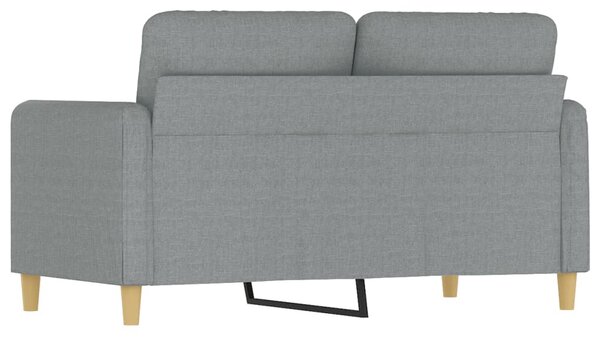 Kétszemélyes világosszürke szövetkanapé 120 cm