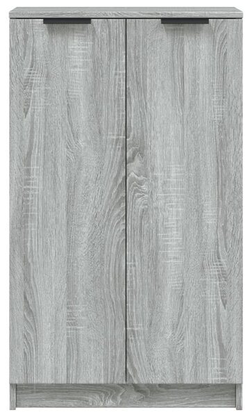Szürke sonoma színű szerelt fa cipősszekrény 59 x 35 x 100 cm