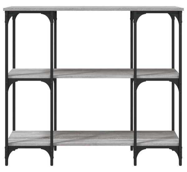 Szürke sonoma színű szerelt fa tálalóasztal 102x35x90 cm