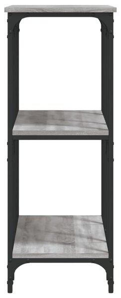 Szürke sonoma színű szerelt fa tálalóasztal 102x35x90 cm
