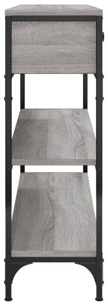 Szürke sonoma szerelt fa tálalóasztal 100x25x75 cm
