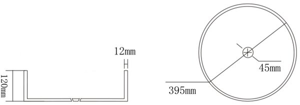 Mexen Dema üvegből készült pultra helyezhető mosdókagyló 39 x 39 cm, átlátszó - 24043900