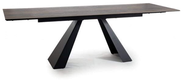 Salvadore bővíthető étkezőasztal barna fahatás 160-240 cm