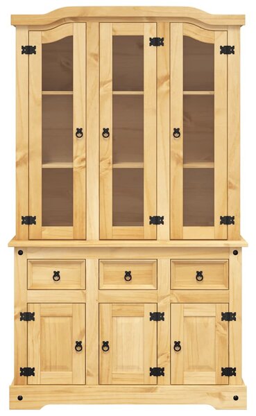 Corona barna tömör mexikói fenyő magasszekrény 112x43x196 cm