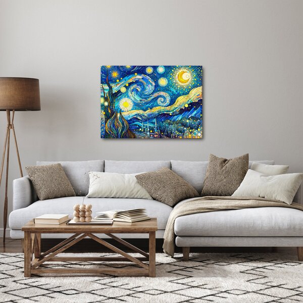 Kép – Csillagos éjszaka mozaikja (70x50 cm)