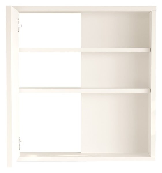 Fürdőszoba szekrény tükörrel, Bagno Pako World, fehér, 60x14x63 cm