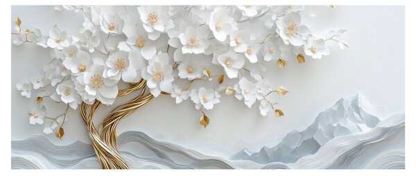 Kép – 3D elegáns életfa (120x50 cm)