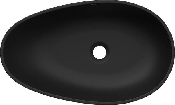 Mexen Nora, konglomerátumból készült munkalap mosogató 60 x 38 cm, fekete matt, 23056071