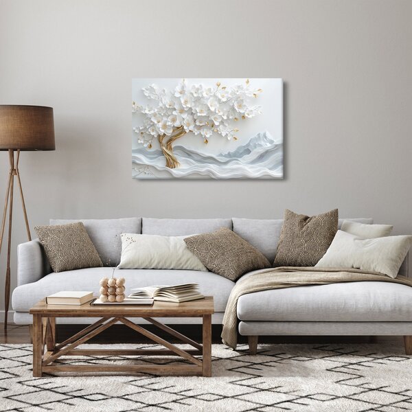 Kép – 3D elegáns életfa (90x60 cm)