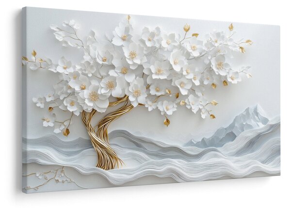 Kép – 3D elegáns életfa (90x60 cm)