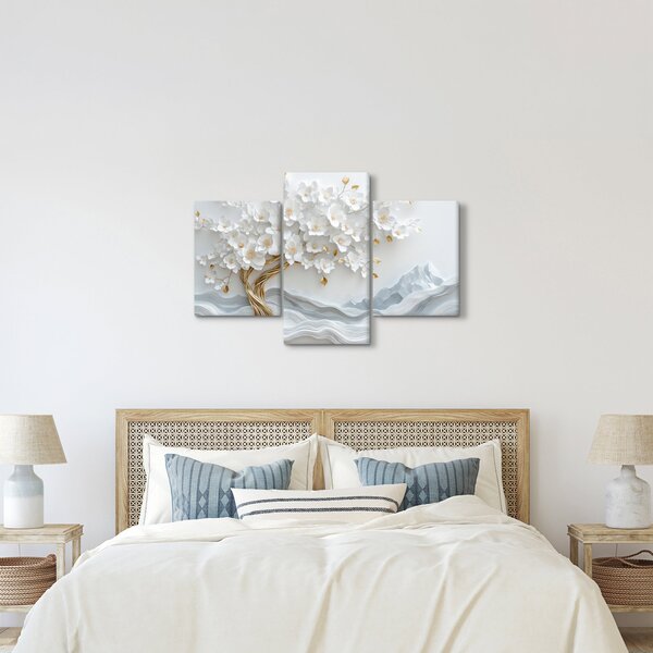 Kép – 3D elegáns életfa (90x60 cm)