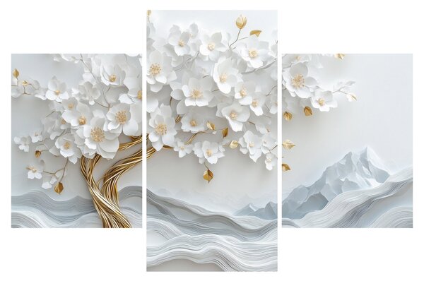 Kép – 3D elegáns életfa (90x60 cm)