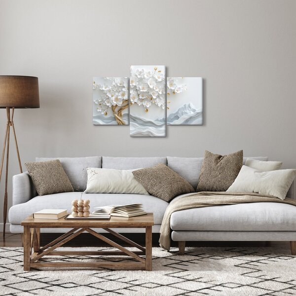 Kép – 3D elegáns életfa (90x60 cm)