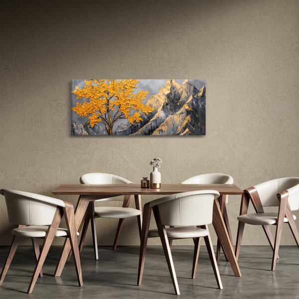 Kép – Arany fa a hegyekben (120x50 cm)