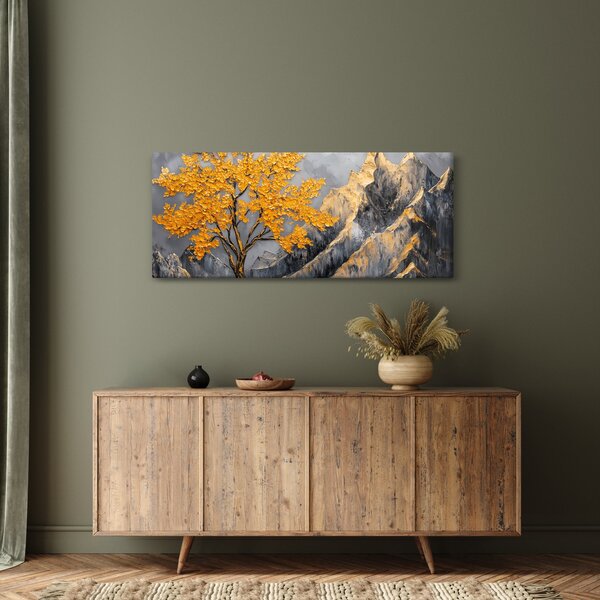 Kép – Arany fa a hegyekben (120x50 cm)