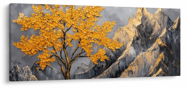 Kép – Arany fa a hegyekben (120x50 cm)