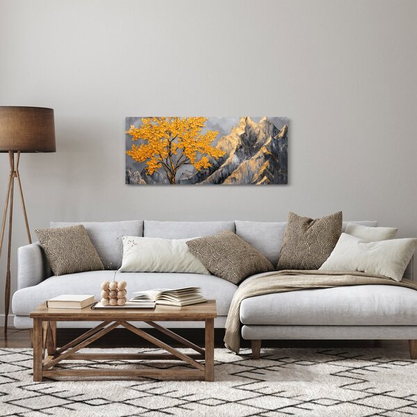 Kép – Arany fa a hegyekben (120x50 cm)