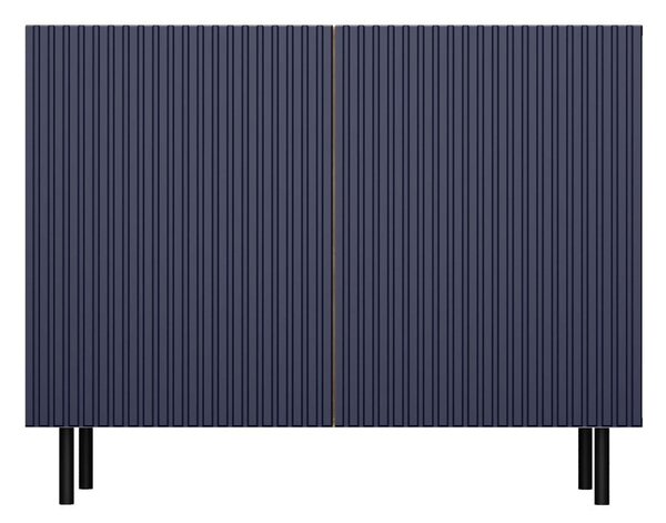 Aldabra MIX Kama 2 komód (egyenes mintázat), 100x78x40 cm, tölgy-kék