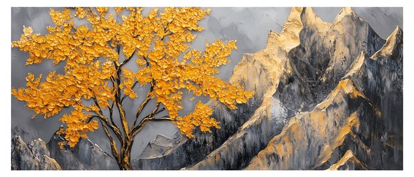 Kép – Arany fa a hegyekben (120x50 cm)