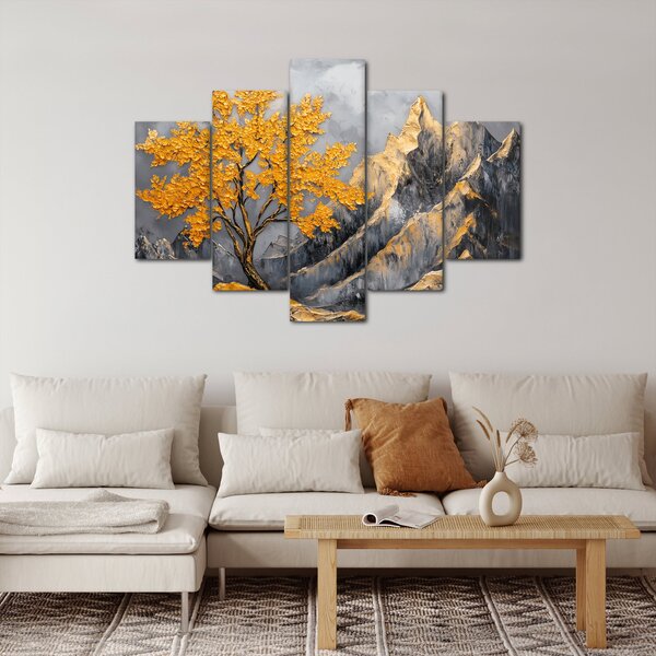 Kép – Arany fa a hegyekben (150x105 cm)