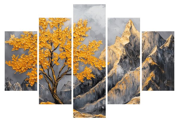 Kép – Arany fa a hegyekben (150x105 cm)