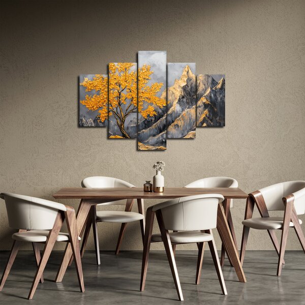 Kép – Arany fa a hegyekben (150x105 cm)