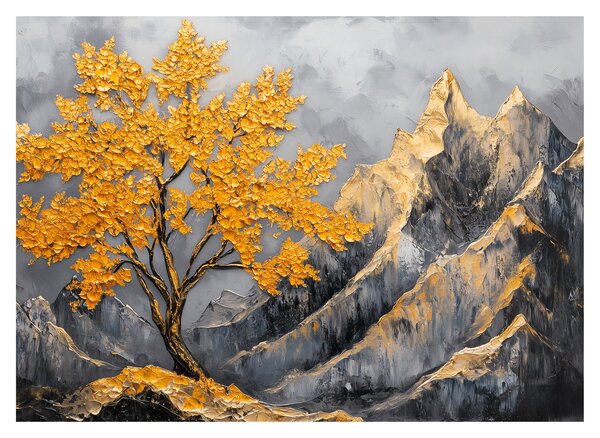 Kép – Arany fa a hegyekben (70x50 cm)