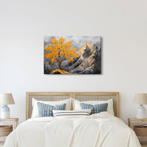 Kép – Arany fa a hegyekben (90x60 cm)
