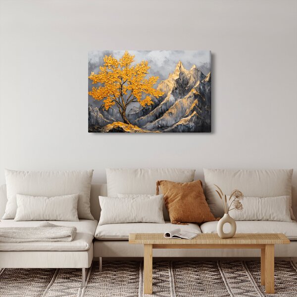 Kép – Arany fa a hegyekben (90x60 cm)
