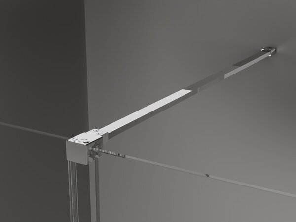 Mexen Velar, zuhanykabin tolóajtóval 130 x 70 cm, 8mm szürke üveg, króm, 871-130-070-41-01