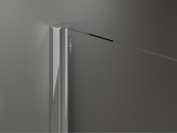 Mexen Velar, zuhanykabin tolóajtóval 130 x 70 cm, 8mm szürke üveg, króm, 871-130-070-41-01