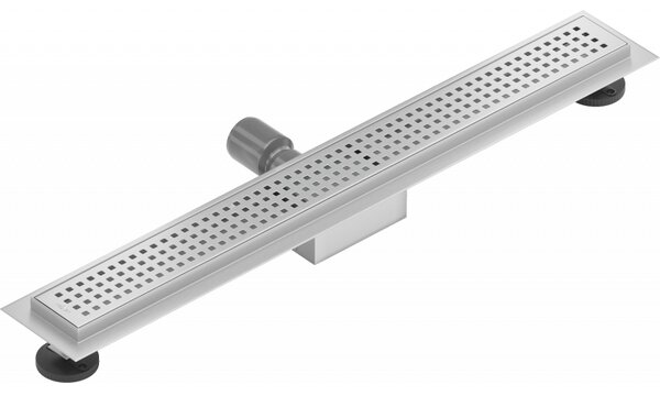 Mexen Lapos rozsdamentes acél zuhanyfolyó 50 cm minta M08, 1025050-15