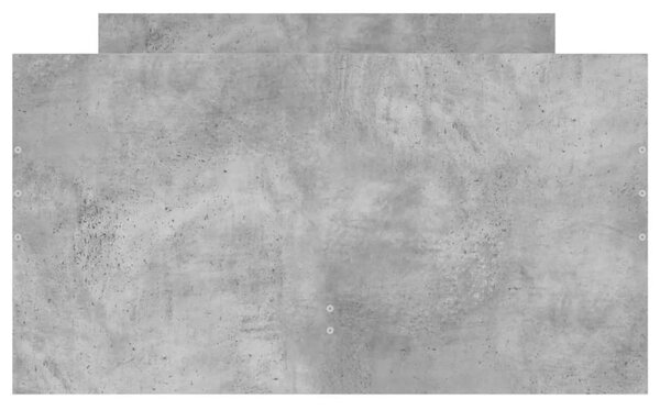 Betonszürke kisméretű egyszemélyes ágykeret 75 x 190 cm