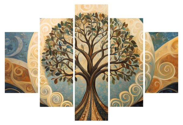 Kép – Életfa és spirálok (150x105 cm)