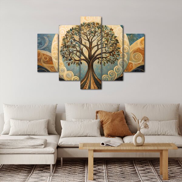 Kép – Életfa és spirálok (150x105 cm)