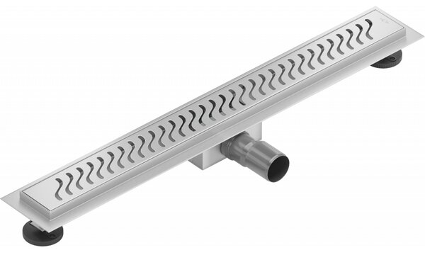 Mexen Lapos rozsdamentes acél zuhanyfolyó 50 cm minta M09, 1028050-15