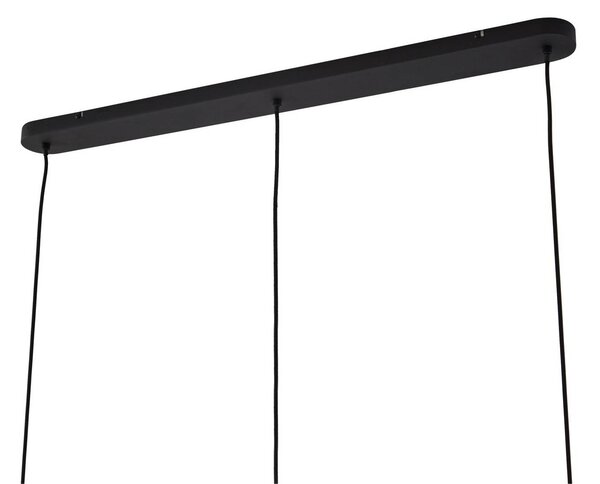Arcchio Cosmina lógó lámpa, 3 izzós, hosszúság 90 cm, fekete, dimmelhető, Fekete, Konyha, fém, Modern