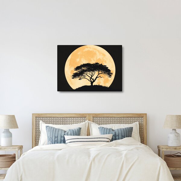 Kép – Fa arany teliholdban II. (70x50 cm)