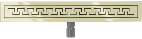 Mexen Flat M15 rozsdamentes acél zuhanyfolyó 50 cm, arany, 1524050-15