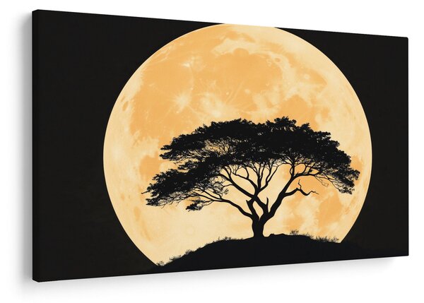 Kép – Fa arany teliholdban II. (90x60 cm)