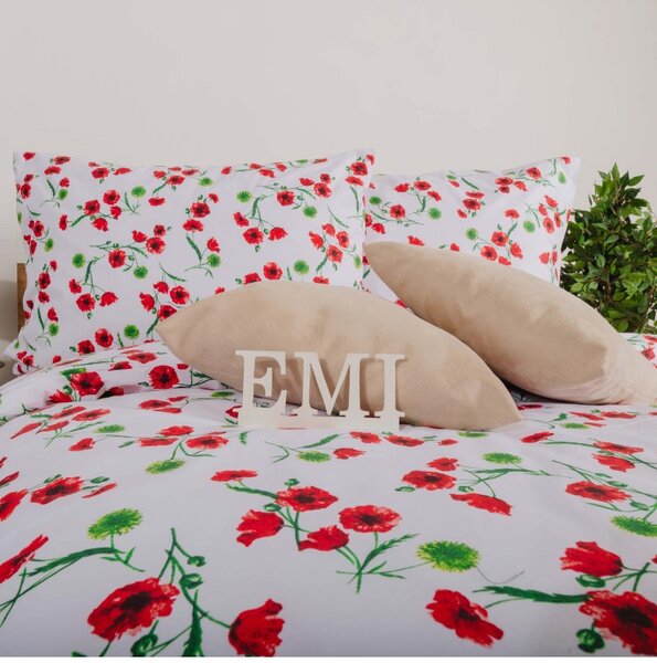 EMI Pipacs pamut ágyneműhuzat 140x200 + 70x90