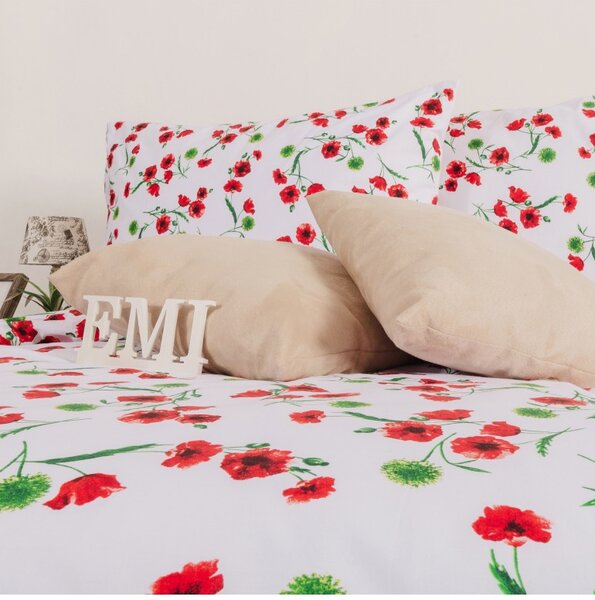 EMI Pipacs pamut ágyneműhuzat 140x200 + 70x90