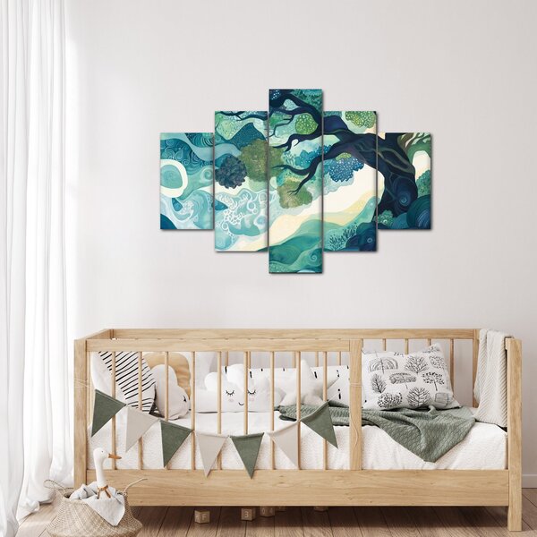 Kép – Az életfa zöld lombkoronája (150x105 cm)