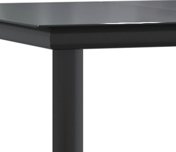 7 részes szürke polyrattan kerti étkezőgarnitúra párnával