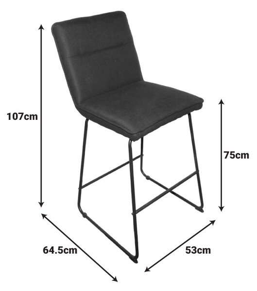Bárszék, Essential, khaki, 53x64.5x107 cm